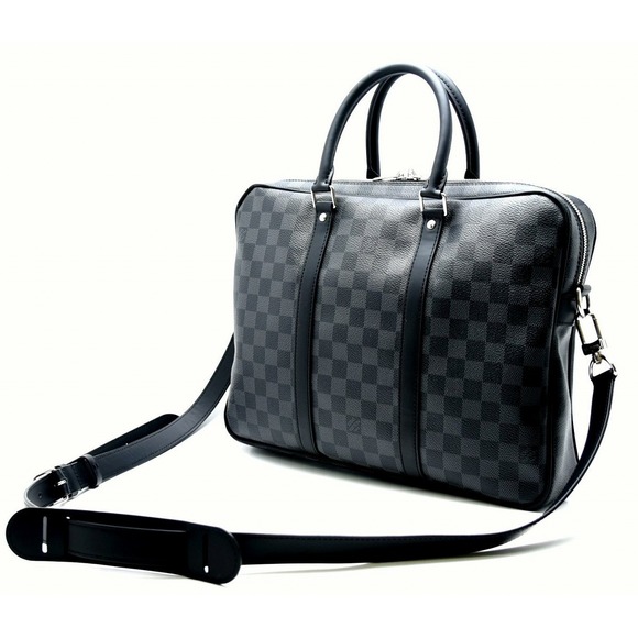 Louis Vuitton Cumin Graphite Black Voyage de Document PDV Porte Damier PM - Picture 1 of 9